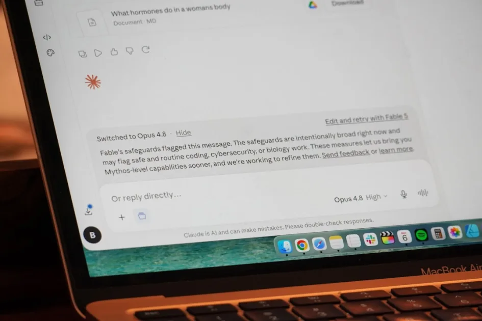 A laptop displaying openai 4.0 chatbot interface